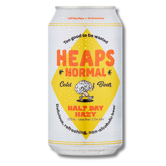 Heaps Normal Half Day Hazy Alcohol Free Beer 375ml - Heaps Normal - Craftzero
