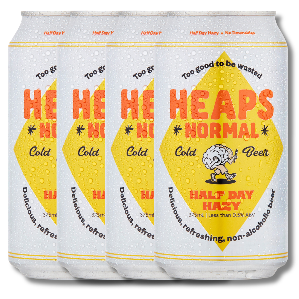 Heaps Normal Half Day Hazy Alcohol Free Beer 375ml - Heaps Normal - Craftzero