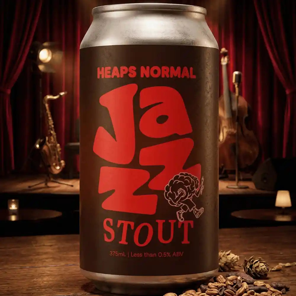 Heaps Normal Non-Alcoholic Jazz Stout 375ml - Heaps Normal - Craftzero