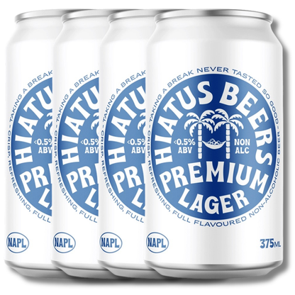 Hiatus Non-Alcoholic Premium Lager 375ml - Hiatus Beers - Craftzero