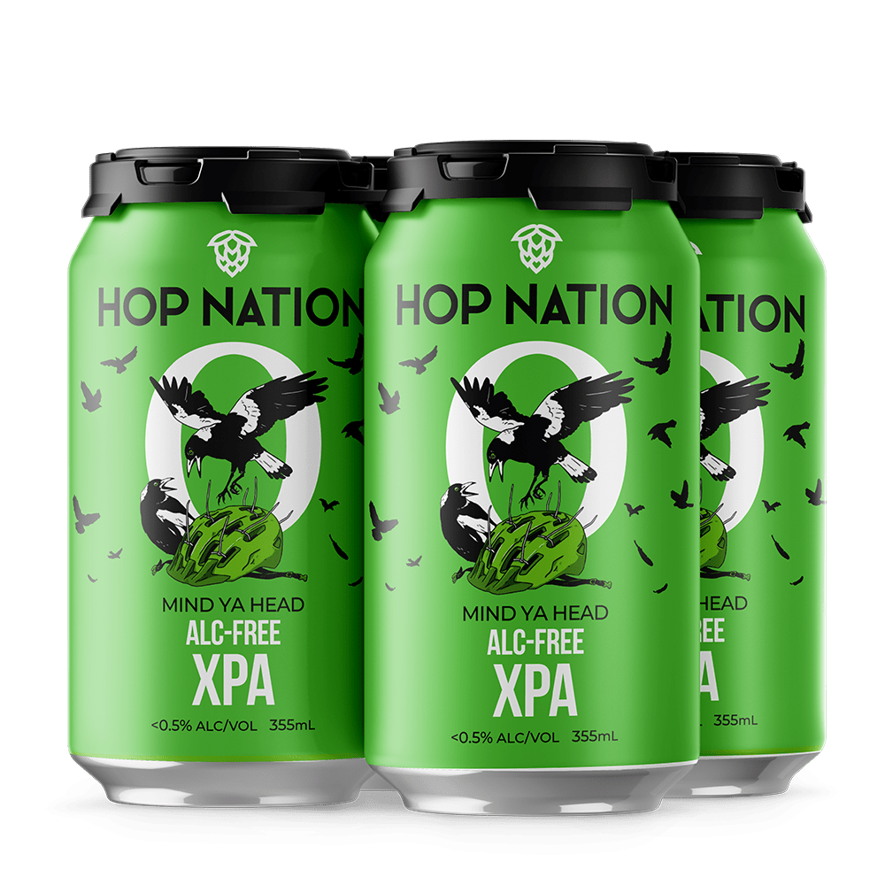 Hop Nation Mind Ya Head Non-Alcoholic XPA 355ml - Hop Nation Brewing Co. - Craftzero