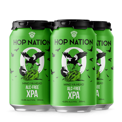 Hop Nation Mind Ya Head Non-Alcoholic XPA 355ml - Hop Nation Brewing Co. - Craftzero