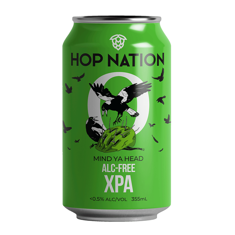 Hop Nation Mind Ya Head Non-Alcoholic XPA 355ml - Hop Nation Brewing Co. - Craftzero
