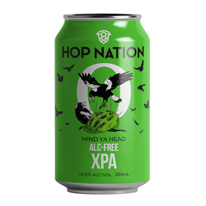 Hop Nation Mind Ya Head Non-Alcoholic XPA 355ml - Hop Nation Brewing Co. - Craftzero
