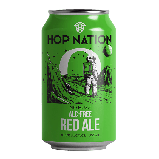 Hop Nation No Buzz American Red 355mL - Hop Nation Brewing Co. - Craftzero