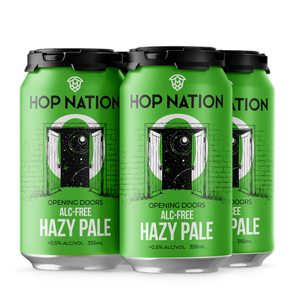 Hop Nation Opening Doors Alc-Free Hazy Pale Ale 355ml - Hop Nation Brewing Co. - Craftzero