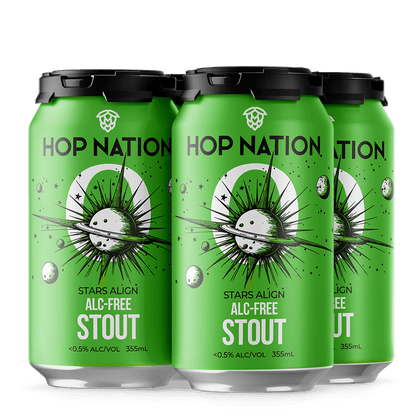 Hop Nation Stars Align Non-Alc Stout 355ml - Hop Nation Brewing Co. - Craftzero