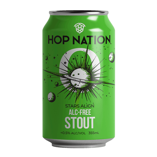 Hop Nation Stars Align Non-Alc Stout 355ml - Hop Nation Brewing Co. - Craftzero