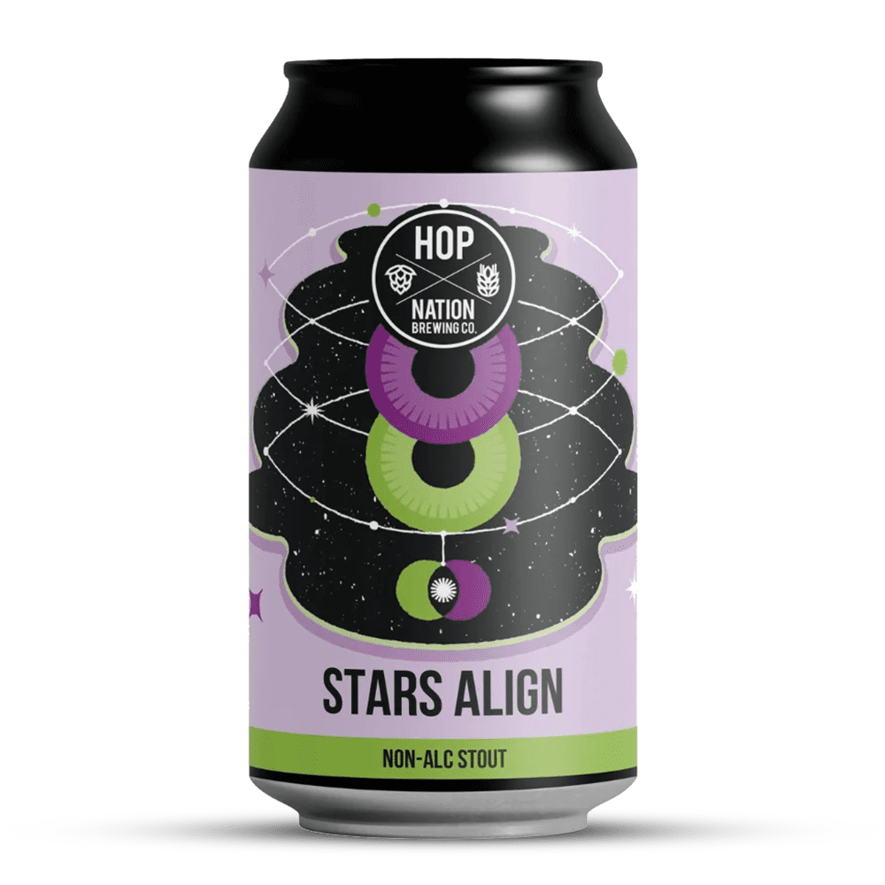 Hop Nation Stars Align Non-Alc Stout 375mL - Hop Nation Brewing Co. - Craftzero