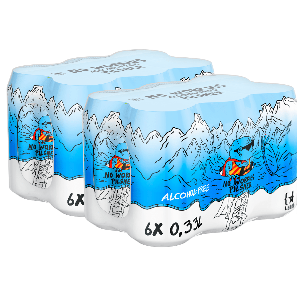 Lervig No Worries Alcohol-Free Pilsner 330ml - Lervig - Craftzero