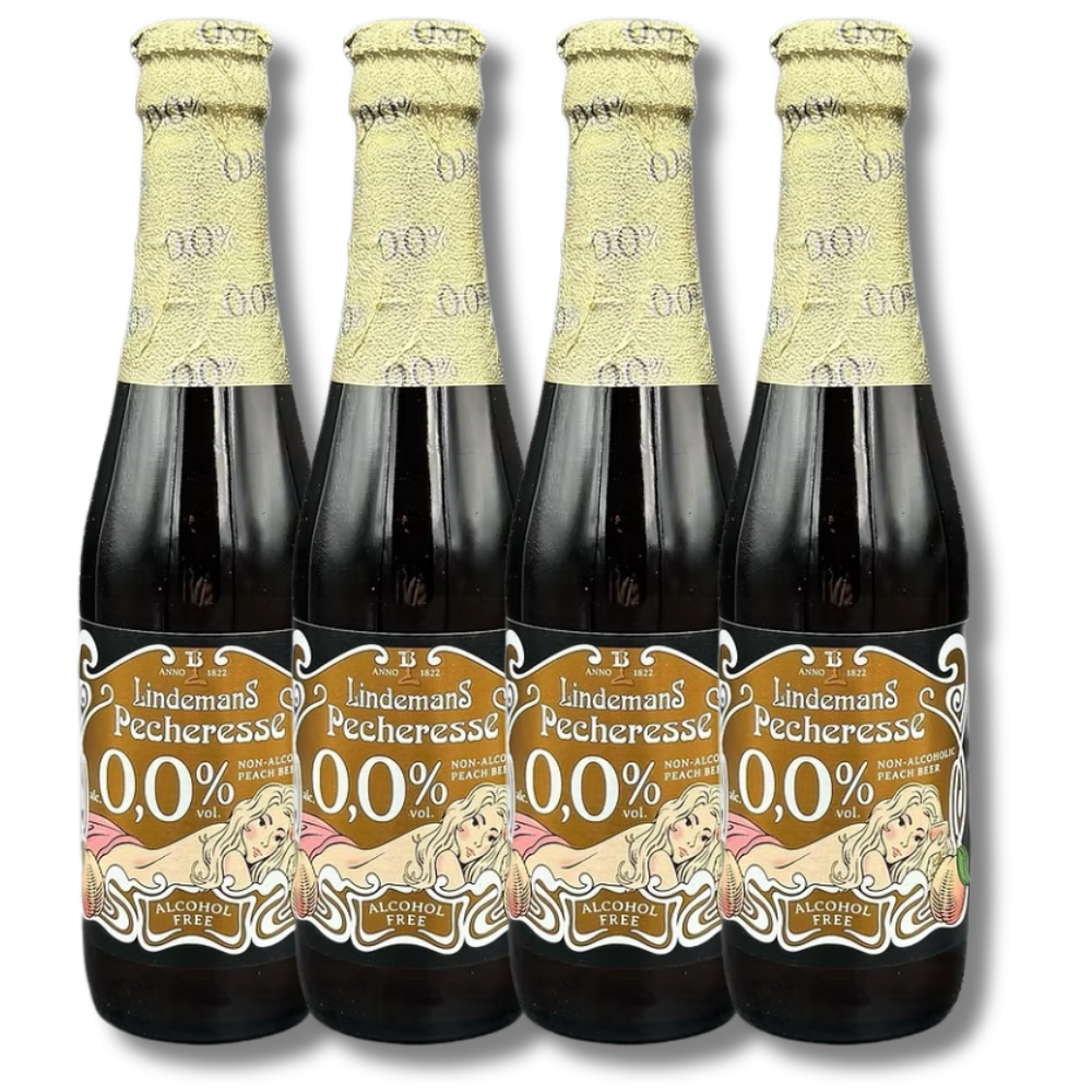 Lindemans Pecheresse Alcohol Free Peach Fruit Beer 250ml - Lindemans Brewery - Craftzero