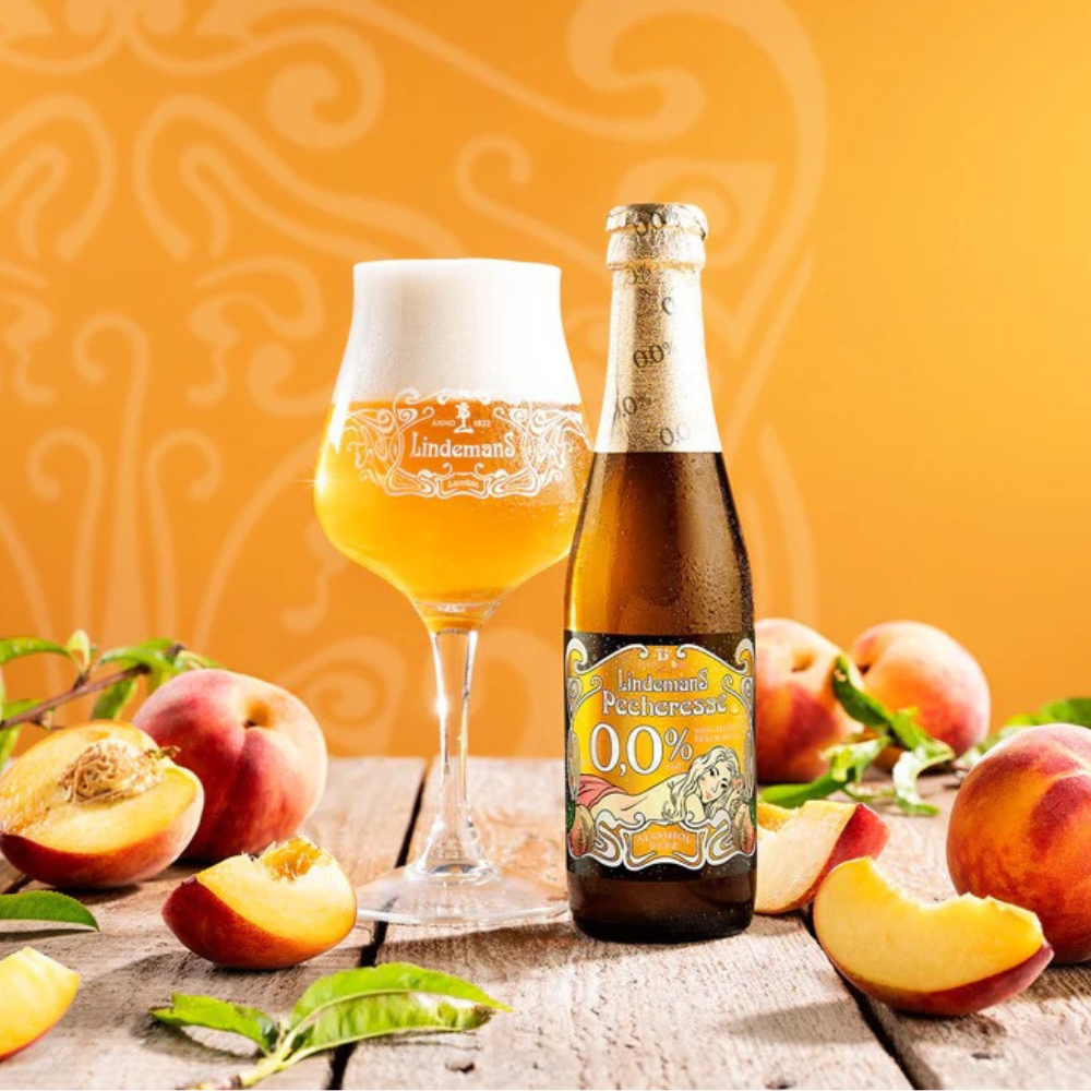 Lindemans Pecheresse Alcohol Free Peach Fruit Beer 250ml - Lindemans Brewery - Craftzero