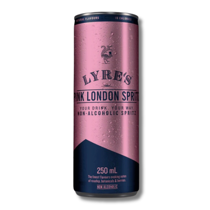 Lyre's Non-Alcoholic RTD Pink London Spritz 250ml | Craftzero