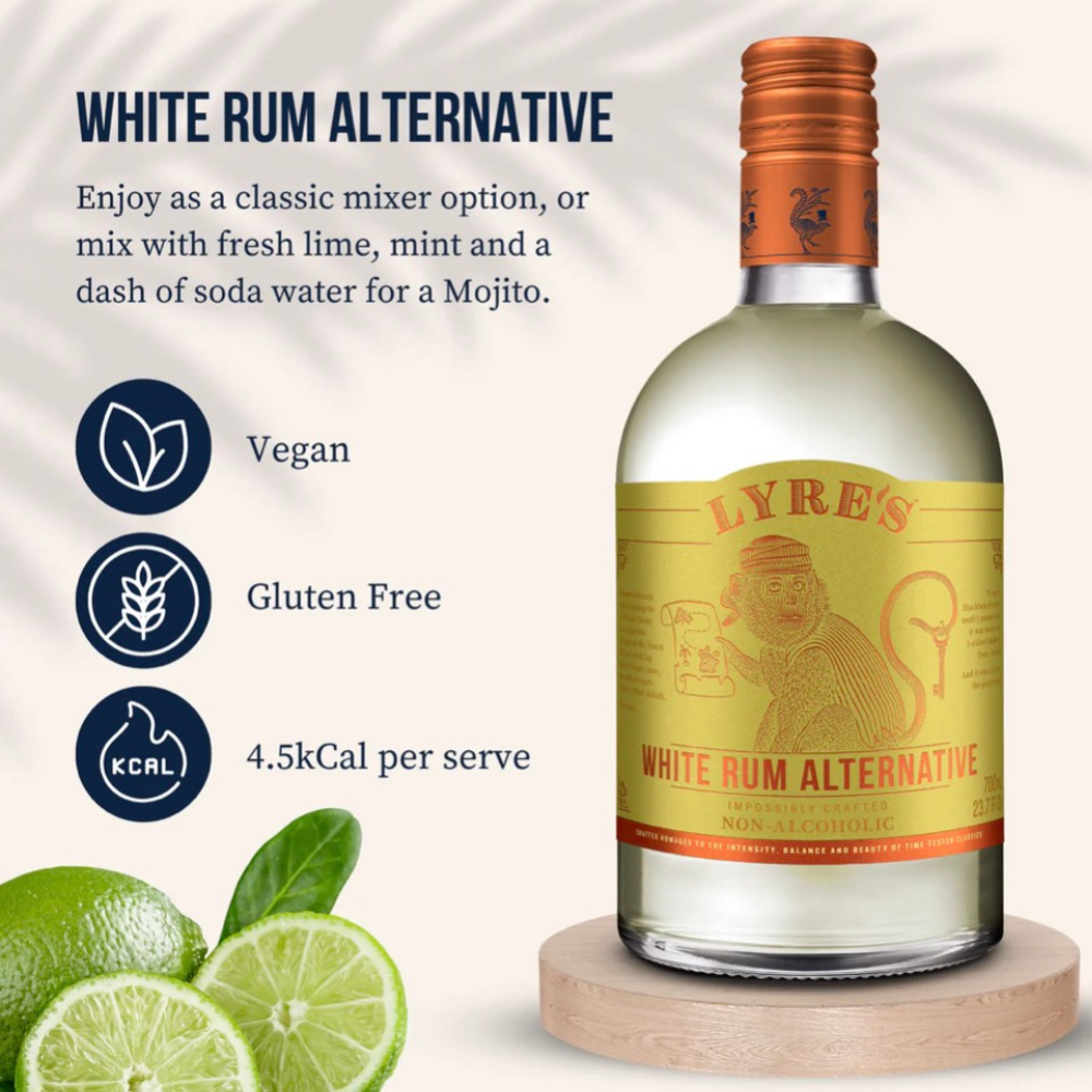 Lyre's White Rum Alternative Alcohol Free Spirit 700ml - Lyres - Craftzero