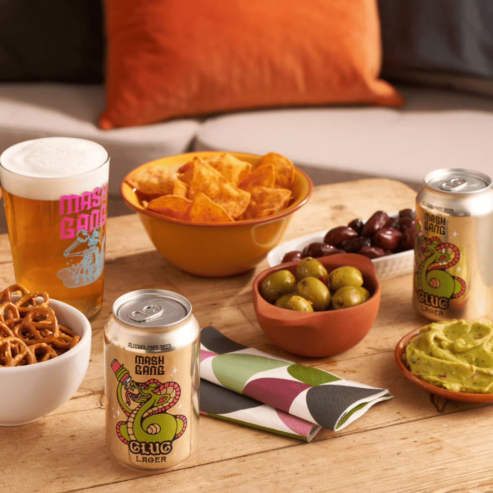 Mash Gang Glug Non-Alcoholic Cerveza Lager 440ml - Mash Gang - Craftzero