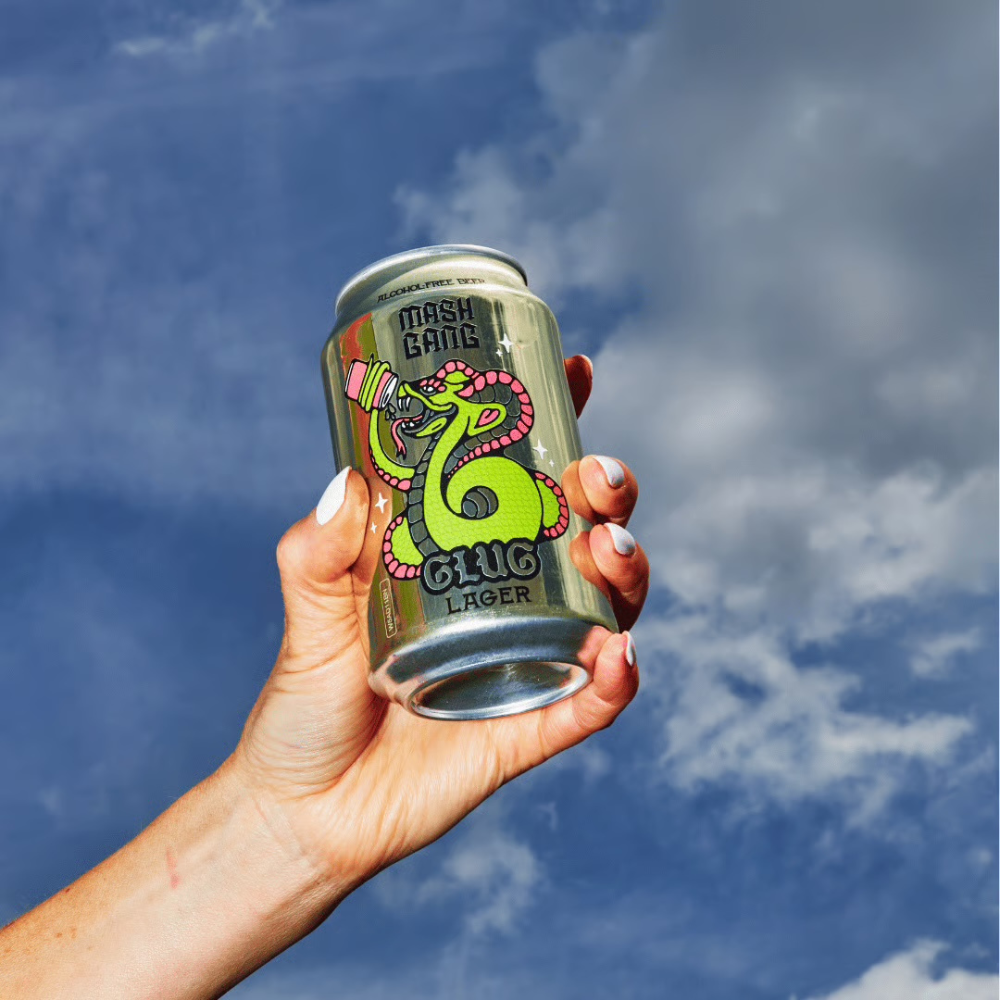 Mash Gang Glug Non-Alcoholic Cerveza Lager 440ml - Mash Gang - Craftzero