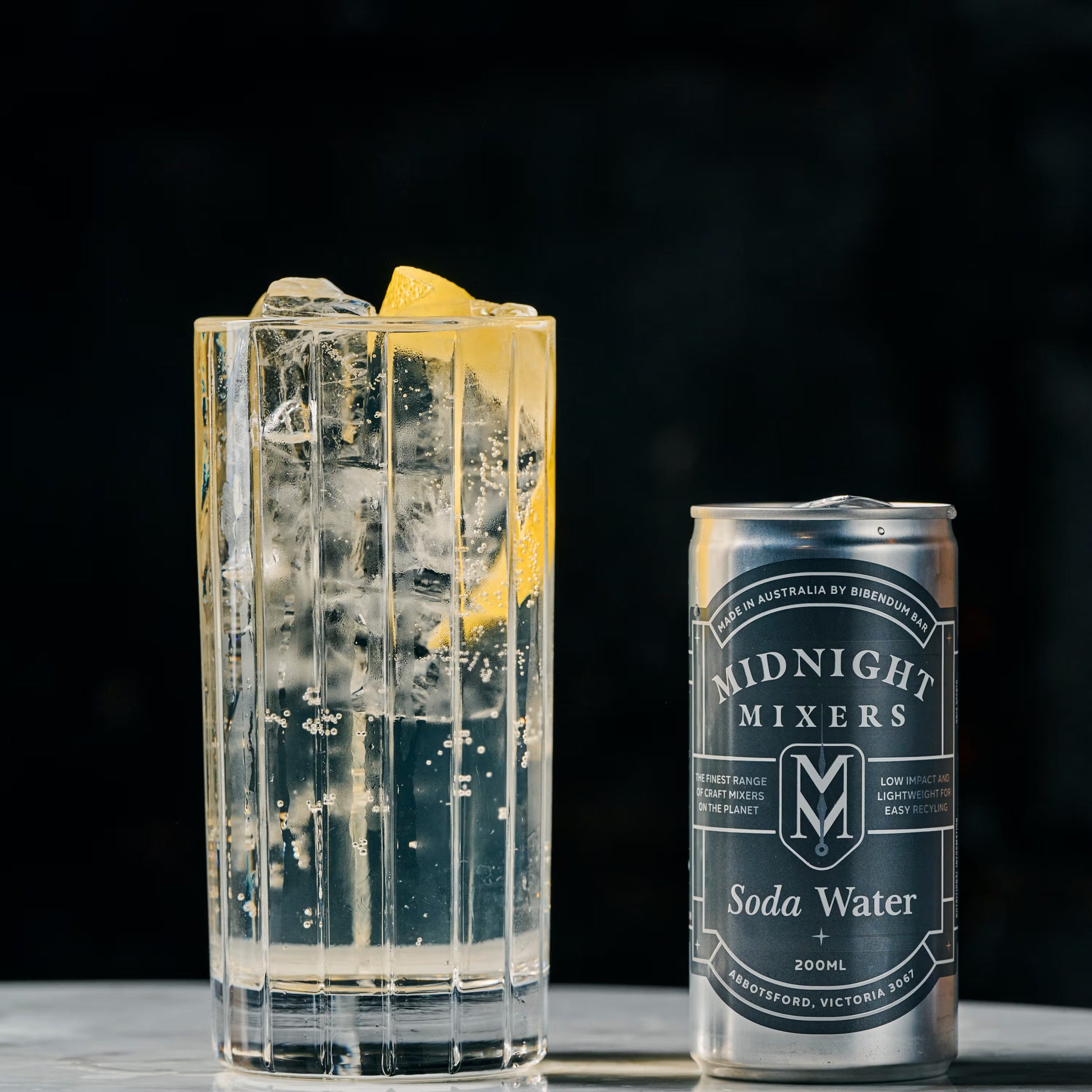 Midnight Mixers Soda Water 200ml - Midnight Mixers - Craftzero