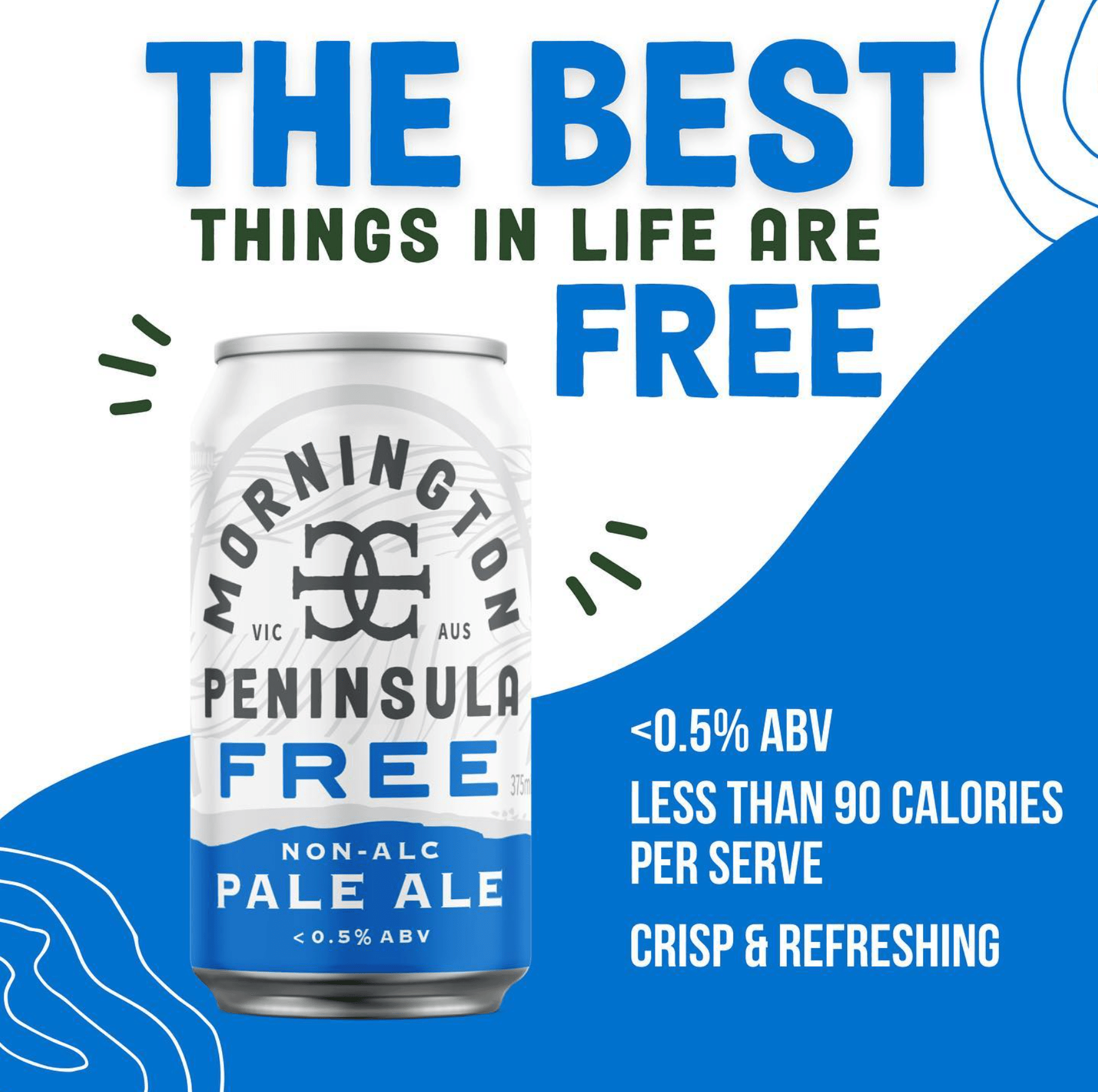 Mornington Free Non-Alc Pale Ale 375mL - Mornington Brewery - Craftzero