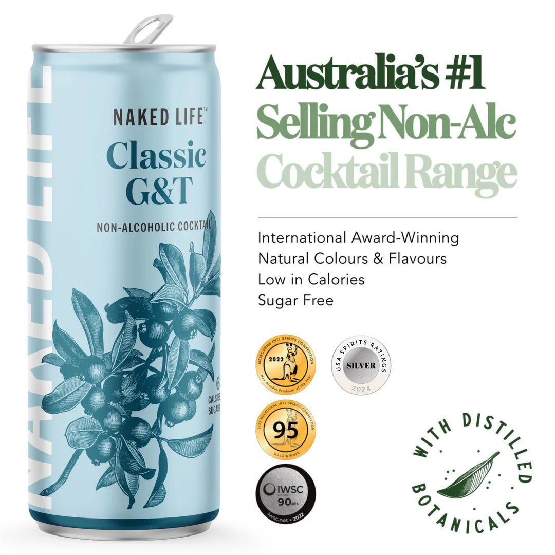 Naked Life Non Alcoholic Classic Gin & Tonic 250ml - Naked Life - Craftzero