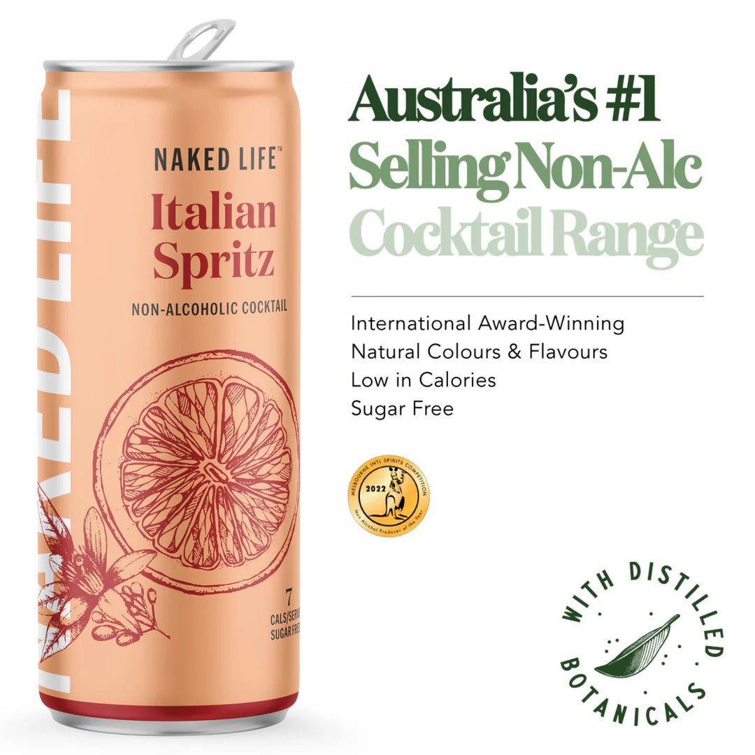 Naked Life Non Alcoholic Italian Spritz 250ml - Naked Life - Craftzero