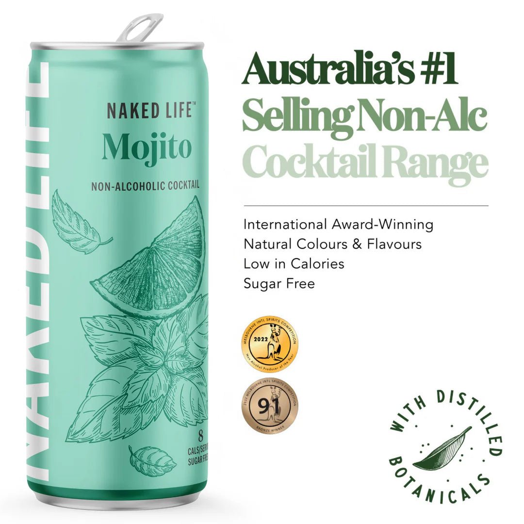 Naked Life Non Alcoholic Mojito 250ml - Naked Life - Craftzero