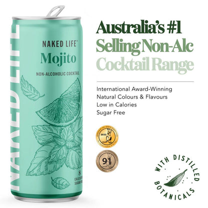 Naked Life Non Alcoholic Mojito 250ml - Naked Life - Craftzero