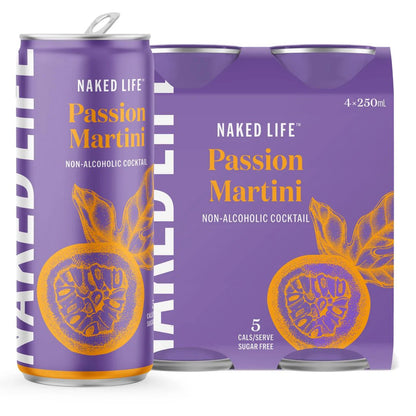 Naked Life Non-Alcoholic Passion Martini 250ml - Naked Life - Craftzero