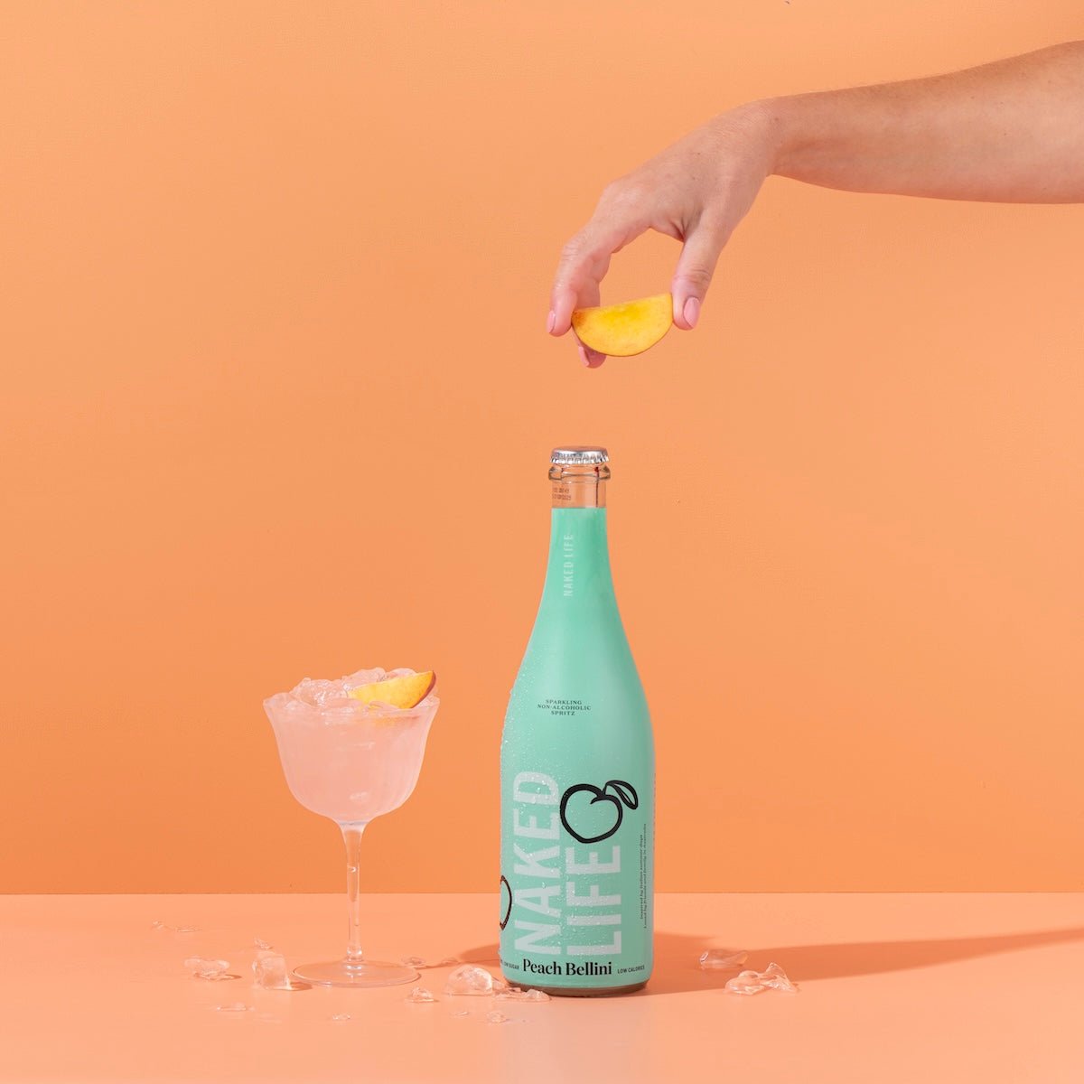 Naked Life Non Alcoholic Peach Bellini Spritz 750ml - Naked Life - Craftzero