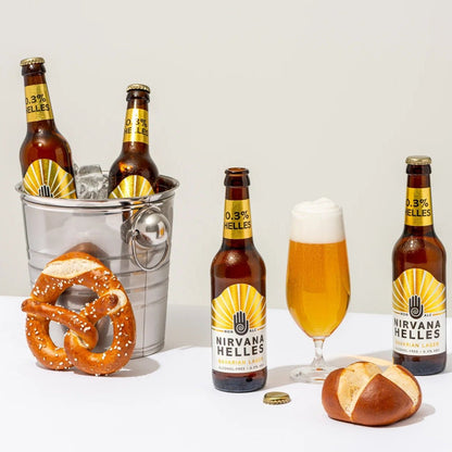 Nirvana Bavarian Helles Zero Lager 500ml ***BBD 10/26*** - Nirvana - Craftzero