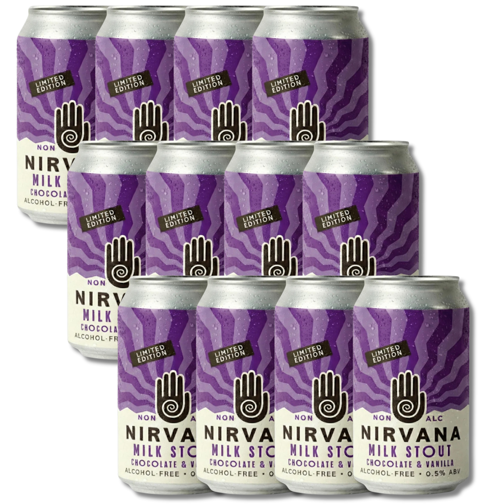 Nirvana Non-Alcoholic Chocolate & Vanilla Milk Stout 330ml - Nirvana - Craftzero