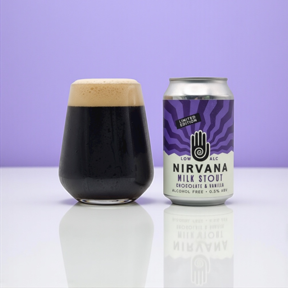Nirvana Non-Alcoholic Chocolate & Vanilla Milk Stout 330ml - Nirvana - Craftzero