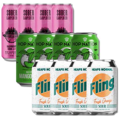 Non Alcoholic Craft Sour Sampler Pack (12 Pack) - Craftzero - Craftzero