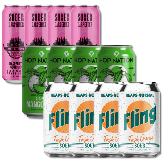 Non Alcoholic Craft Sour Sampler Pack (12 Pack) - Craftzero - Craftzero