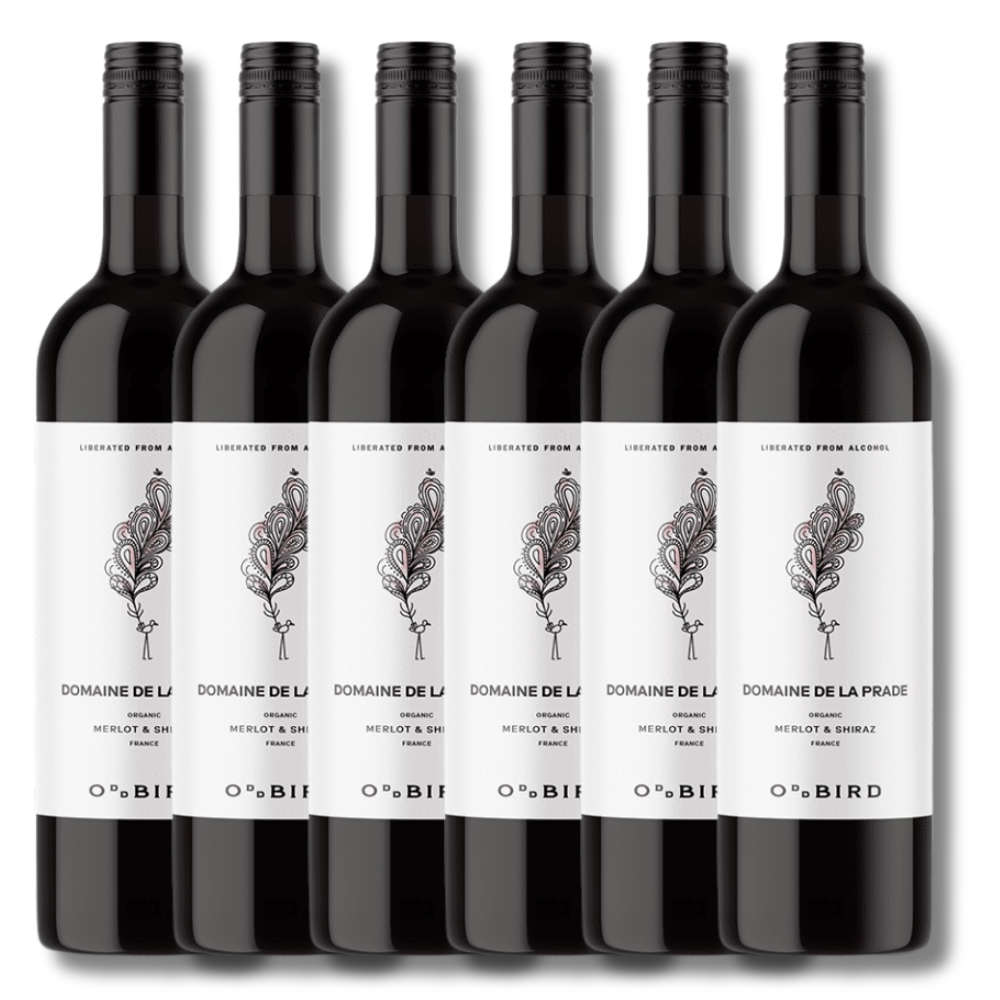 Oddbird Merlot Shiraz Domaine de la Prade Organic Alcohol Free 750ml - Oddbird - Craftzero