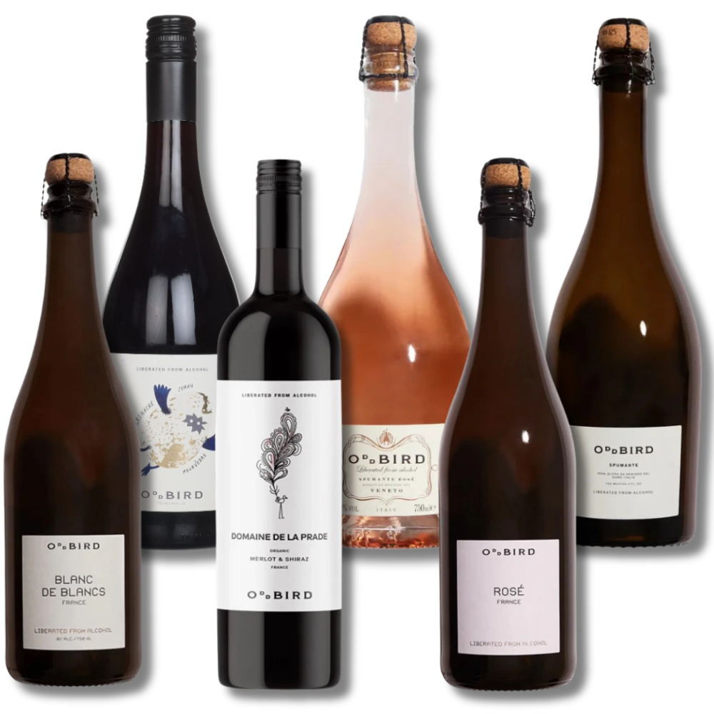 Oddbird's Toast-Worthy Treasure Bundle Non-Alcoholic Wine (6 Pack) - Oddbird - Craftzero
