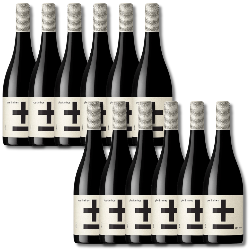Plus & Minus Alcohol-Free Shiraz 750ml - Plus & Minus Wines - Craftzero