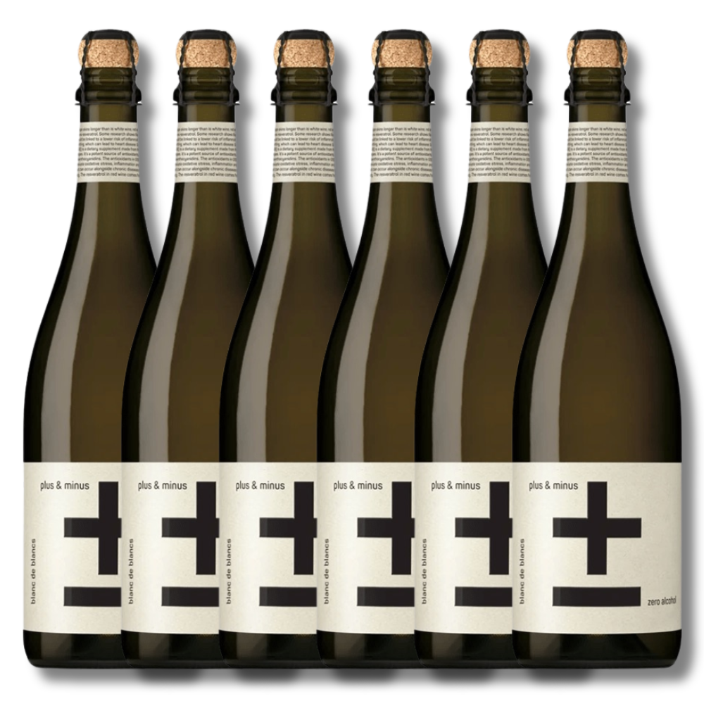 Plus & Minus Non-Alcoholic Blanc de Blancs 750ml - Plus & Minus Wines - Craftzero