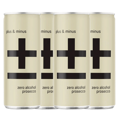 Plus & Minus Non Alcoholic Prosecco RTD 250ml - Plus & Minus Wines - Craftzero