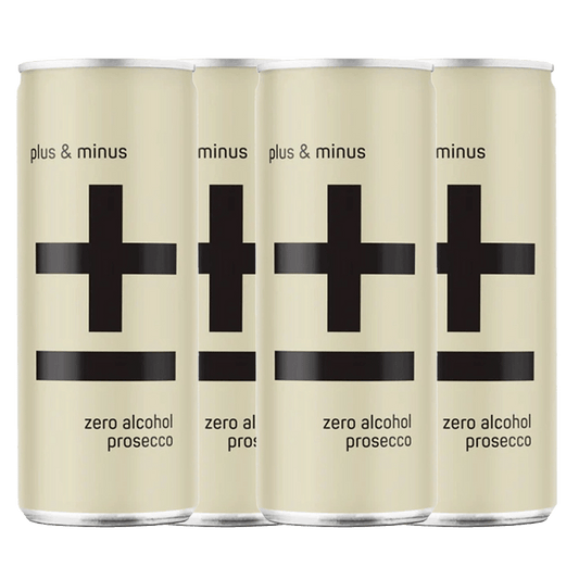 Plus & Minus Non Alcoholic Prosecco RTD 250ml - Plus & Minus Wines - Craftzero
