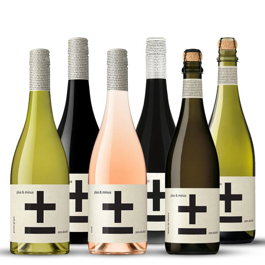 Plus & Minus Non-Alcoholic Wine Bundle (6 Pack) - Plus & Minus Wines - Craftzero