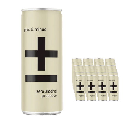 Plus & Minus Non Alcoholic Prosecco RTD 250ml - Plus & Minus Wines - Craftzero