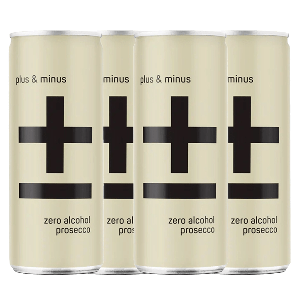 Plus & Minus Non Alcoholic Prosecco RTD 250ml - Plus & Minus Wines - Craftzero