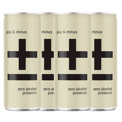 Plus & Minus Non Alcoholic Prosecco RTD 250ml - Plus & Minus Wines - Craftzero