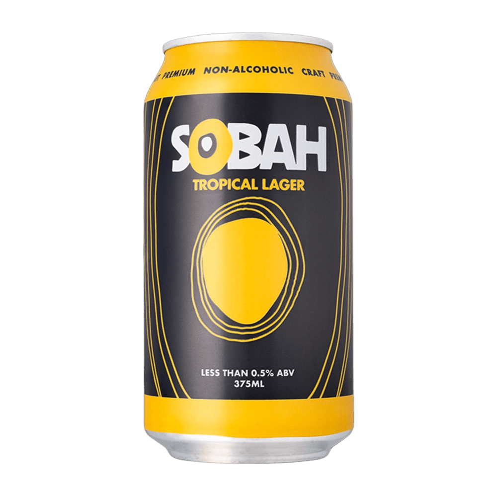 SOBAH Tropical Lager Non-Alcoholic Beer 375ml ***BBD 09/26*** - Sobah Beverages - Craftzero