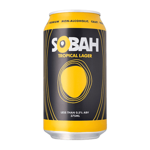 SOBAH Tropical Lager Non-Alcoholic Beer 375ml ***BBD 09/26*** - Sobah Beverages - Craftzero