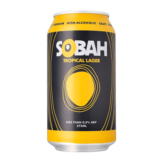 SOBAH Tropical Lager Non-Alcoholic Beer 375ml ***BBD 09/26*** - Sobah Beverages - Craftzero