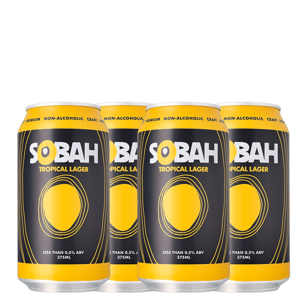 SOBAH Tropical Lager Non-Alcoholic Beer 375ml ***BBD 09/26*** - Sobah Beverages - Craftzero