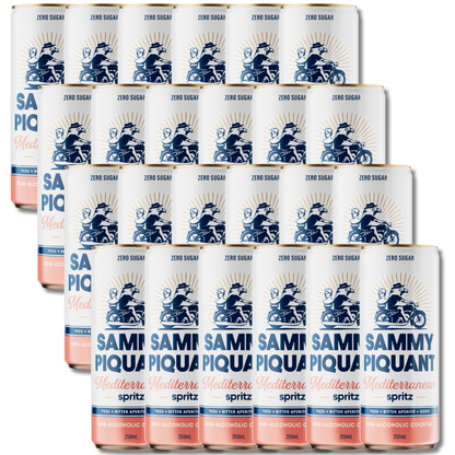Sammy Piquant: Mediterranean Spritz Zero Sugar Alcohol Free Cocktail 250ml - Sammy Piquant - Craftzero