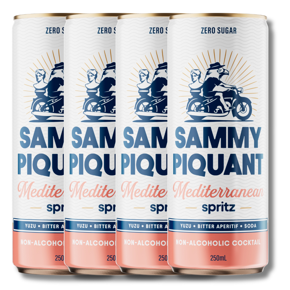 Sammy Piquant: Mediterranean Spritz Zero Sugar Alcohol Free Cocktail 250ml - Sammy Piquant - Craftzero