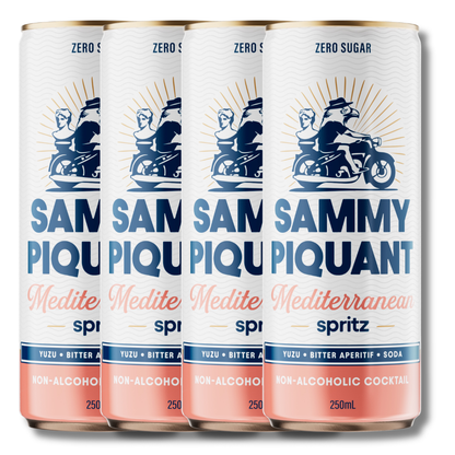 Sammy Piquant: Mediterranean Spritz Zero Sugar Alcohol Free Cocktail 250ml - Sammy Piquant - Craftzero